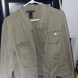 Lane Bryant Army Green Jacket